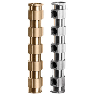 کلکتور معمولی (مدل زبرا) 1/2 - 1 Zebra Manifold-Nickel Plated