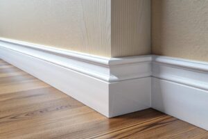 قرنیز MDF با سطح صاف و قابل رنگ‌آمیزی، مناسب دکوراسیون مدرن و استحکام بالا