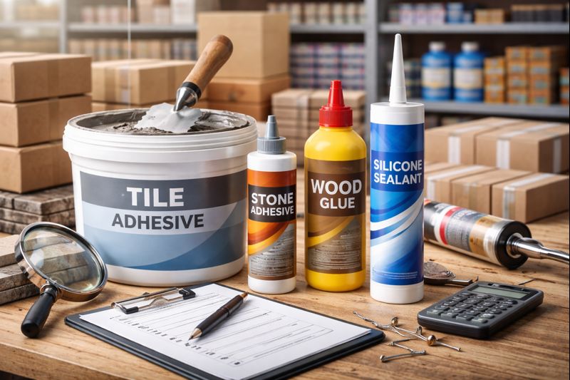 انواع چسب های ساختمانی و ابزارهای مرتبط برای انتخاب و خرید چسب مناسب در پروژه‌های ساختمانی